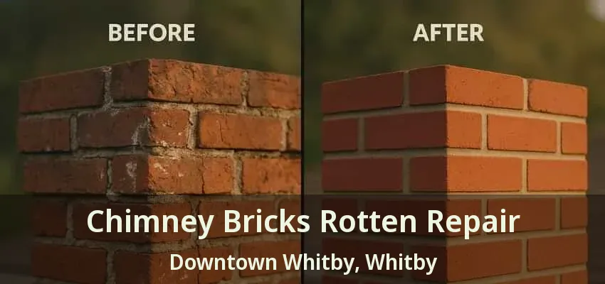 Chimney Bricks Rotten Repair Downtown Whitby, Whitby - ON