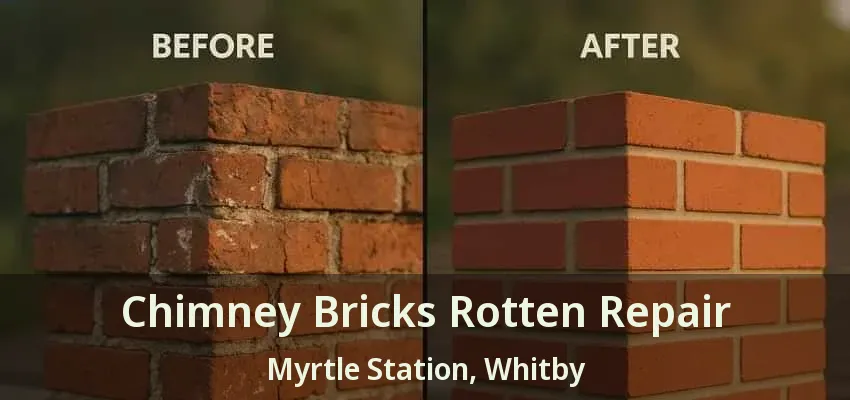 Chimney Bricks Rotten Repair Myrtle Station, Whitby - ON